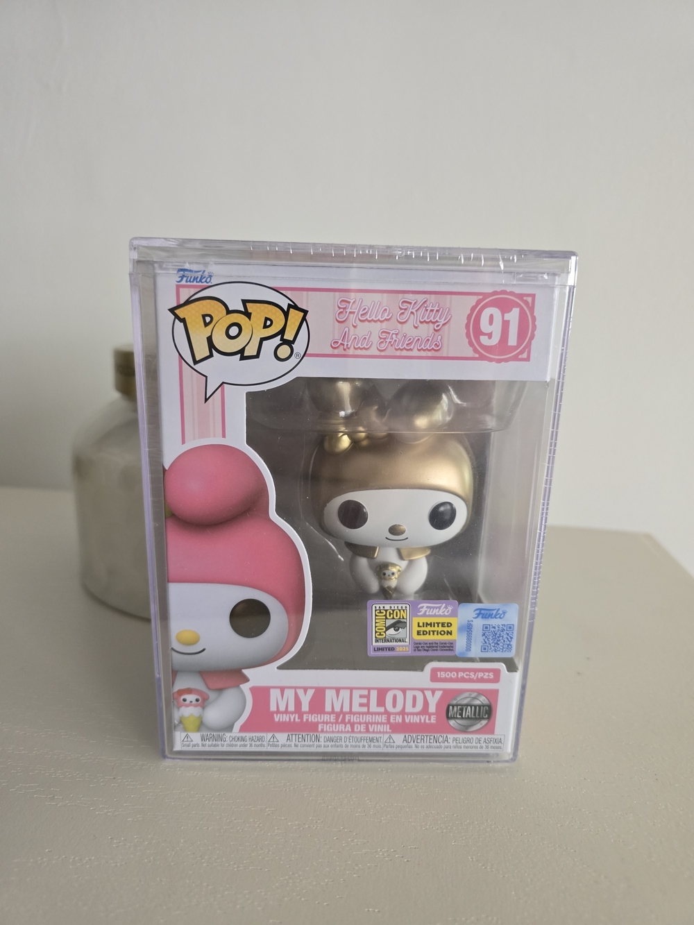 Funko Pop! My Melody #91 Metallic Pink & Gold Vinyl Figure 2025